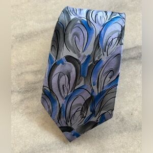 Vintage Jerry Garcia Neck Tie Mens Neck Tie 100% Silk Blue At The Bunny Fights